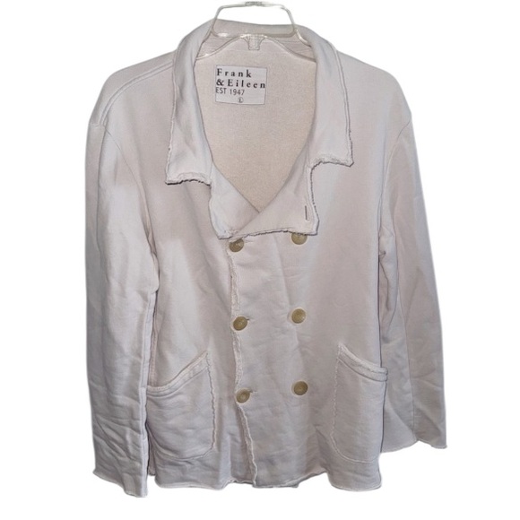 Frank & Eileen BELFAST Sweatshirt Peacoat
Petal Pink Double-Breasted Jacket Sz L - Picture 11 of 14